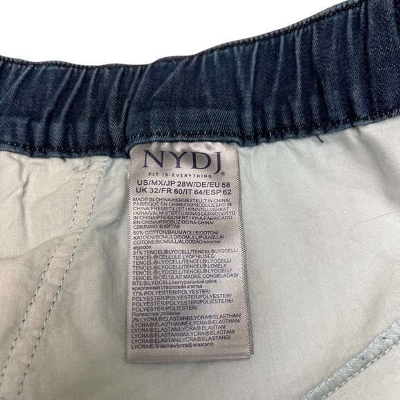 NYDJ Slim Ankle Jogger Lightweight Denim Jean Pants in Elegance - Size 28W - Picture 6 of 8